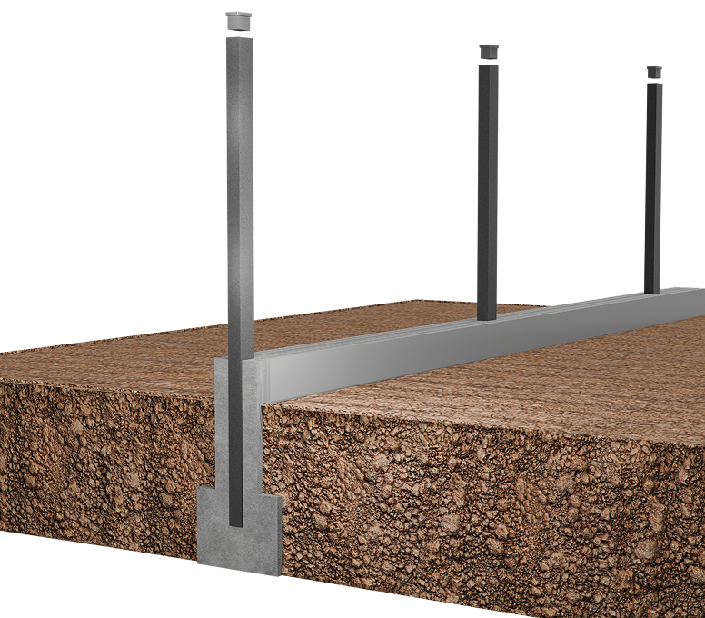 Suport ancorat în beton